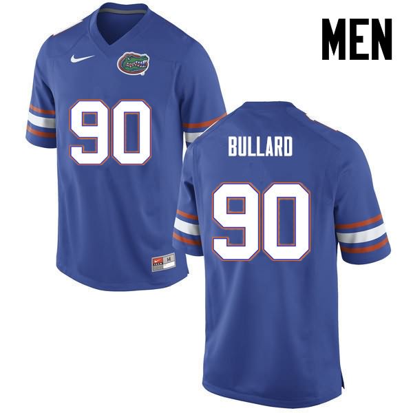 NCAA Florida Gators Jonathan Bullard Men's #90 Nike Blue Stitched Authentic College Football Jersey BMH3764ND